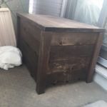 ベランダ用収納ボックス型ベンチ